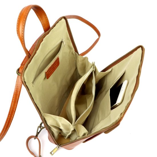 Kožený batoh Patrizia Samara camel