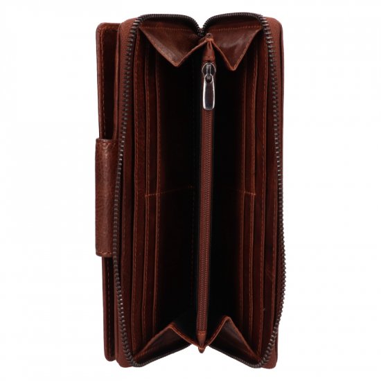 Dámska kožená peňaženka LG - 22162 hnedá - vnútorná výbava