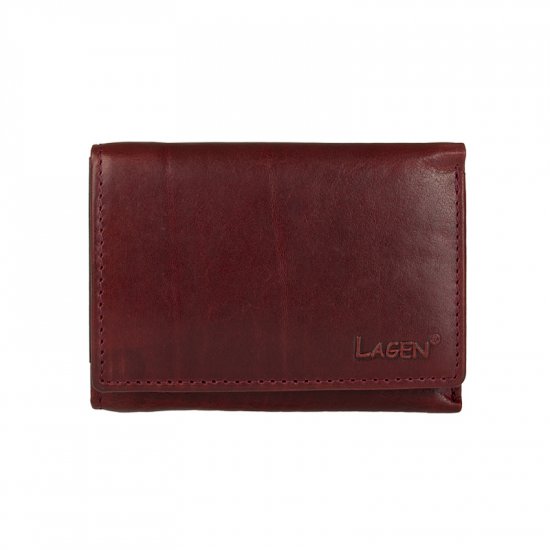 Dámská kožená peněženka LM-22521/T vínově červená