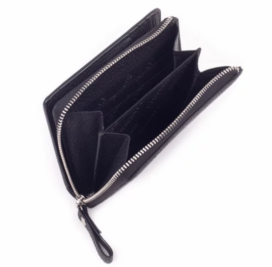 Dámska kožená peňaženka SG-27412 čierna - mincovník
