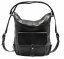 Dámska kožená kabelka - batôžtek Ela čierna