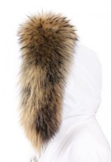 Kožešinový lem na kapuci - límec mývalovec snowtop M 35/44 (71 cm) 1