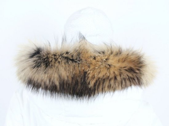 Fur trim on the hood - raccoon collar snowtop M 35/6 (61 cm) 2