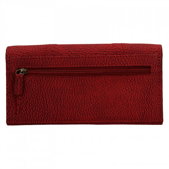 Dámska kožená peňaženka PWL- 2388/W červená
