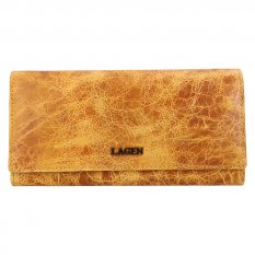 Dámská kožená peněženka LG-22164 gold - přední pohled