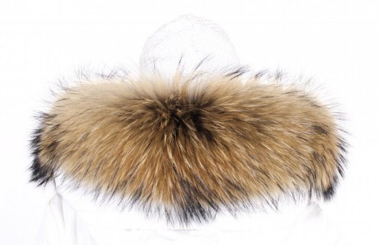 Fur trim on the hood - raccoon collar M 42/4 (70 cm) 2