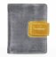 Dámska kožená peňaženka 23310 sivá + žltá