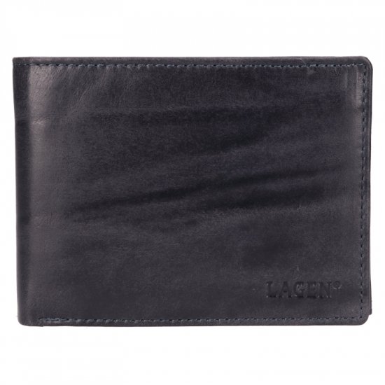 Pánská kožená peněženka LG-22111 šedá 